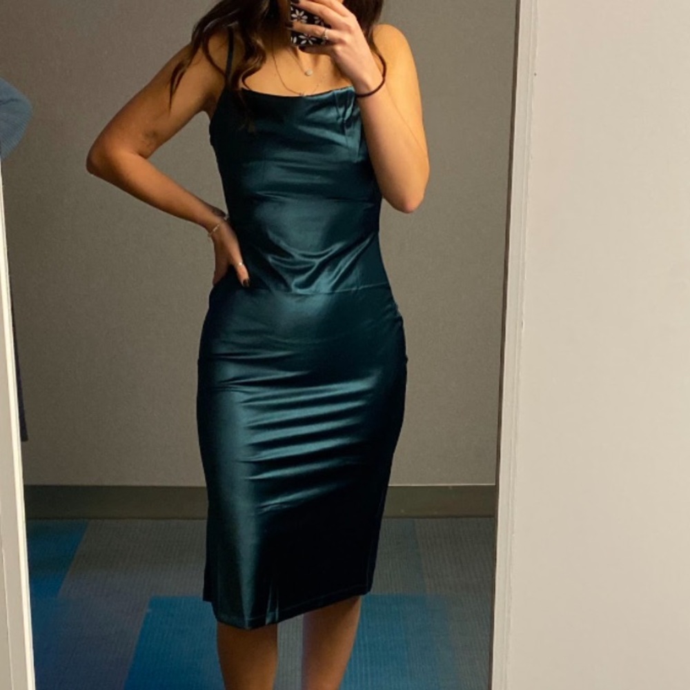 Satin Midi Dress